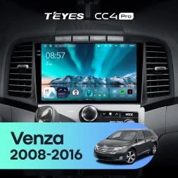 Штатная магнитола Teyes CC4 Pro 8/128 Toyota Venza (2008-2016)
