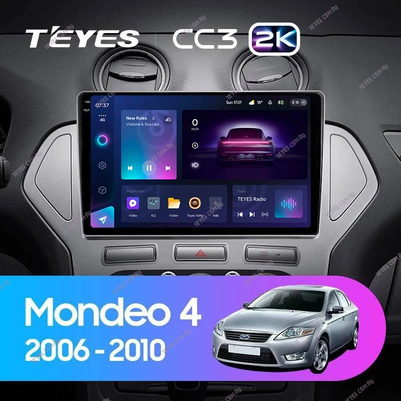 Штатная магнитола Teyes CC3 2K 360 6/128 Ford Mondeo 4 (2006-2010)