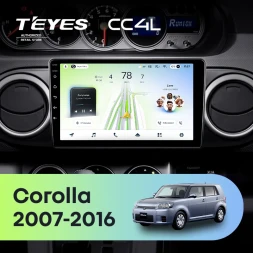 Штатная магнитола Teyes CC4L 6/64 с DTS Toyota Corolla Rumion E150 (2007-2016)