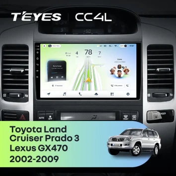 Штатная магнитола Teyes CC4L 6/64 с DTS Lexus GX470 (2002-2009) F3