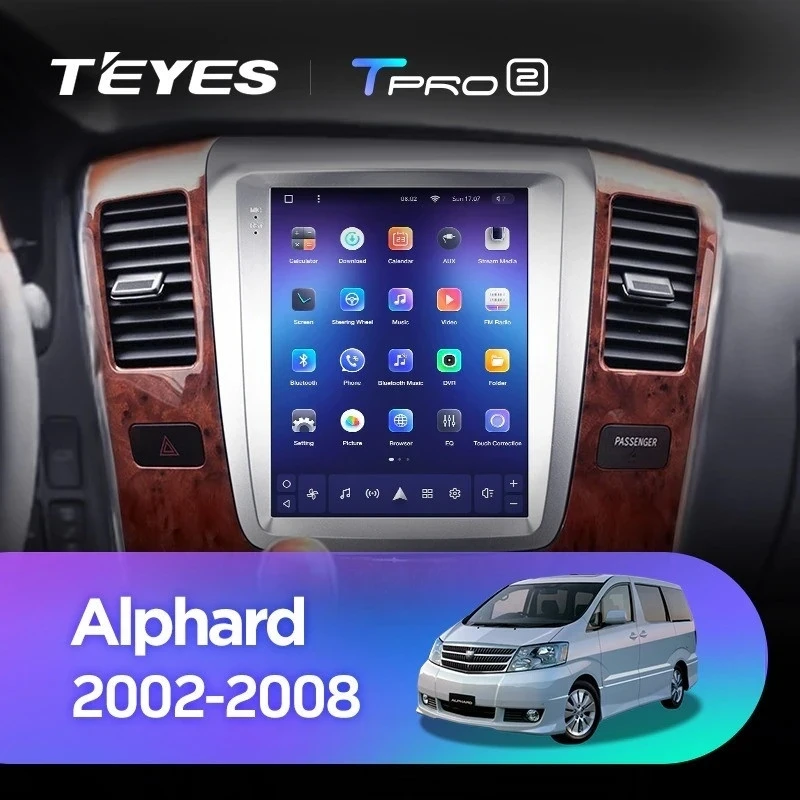 Штатная магнитола Tesla style Teyes TPRO 2 4/64 Toyota Alphard 1 H10 (2005-2008) F2