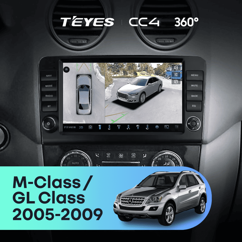 Штатная магнитола Teyes CC4 360 6/64 Mercedes-Benz ML-Class X164 (2005-2009) F2
