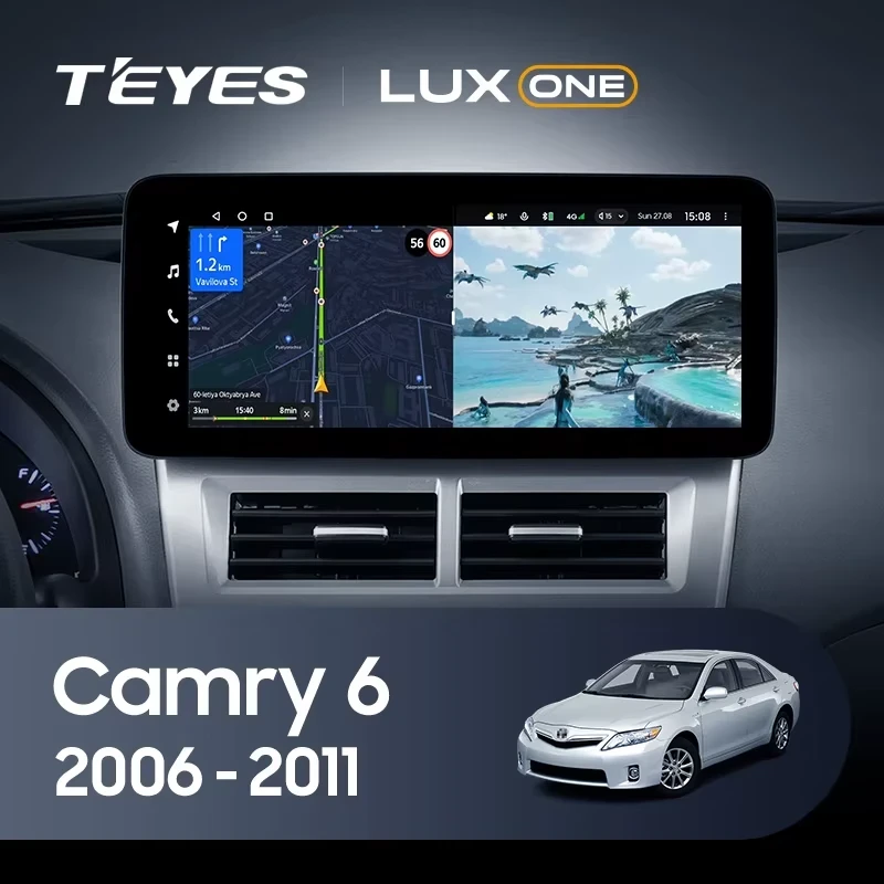 Штатная магнитола Teyes LUX ONE 6/128 Toyota Camry 6 XV 40 50 (2006-2011) F2