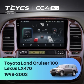 Штатная магнитола Teyes CC4 Pro 12/256 Lexus LX470 (1998-2003) F3