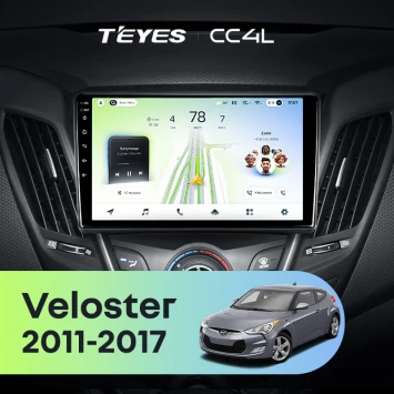Штатная магнитола Teyes CC4L 6/64 с DTS Hyundai Veloster FS (2011-2017) Тип-A
