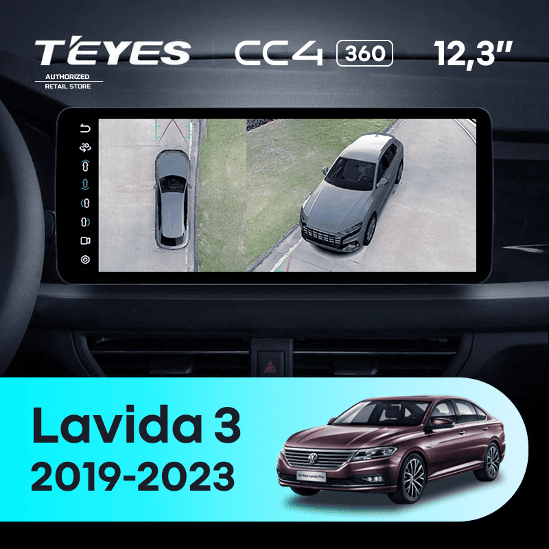 Штатная магнитола Teyes CC4 12.3" 360 6/64 Volkswagen Lavida 3 (2019-2023) F2