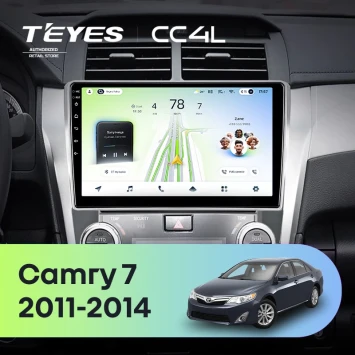 Штатная магнитола Teyes CC4L 4/64 Toyota Camry 7 XV 50 55 (2011-2014) (черно-серая) F1