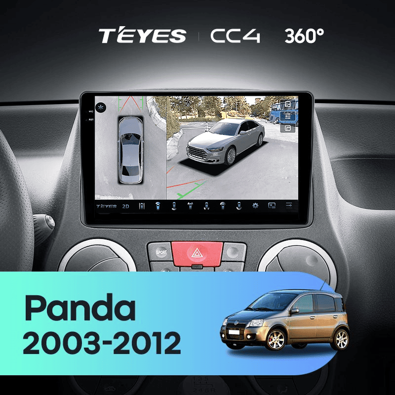 Штатная магнитола Teyes CC4 360 6/64 Fiat Panda 2 (2003-2012)