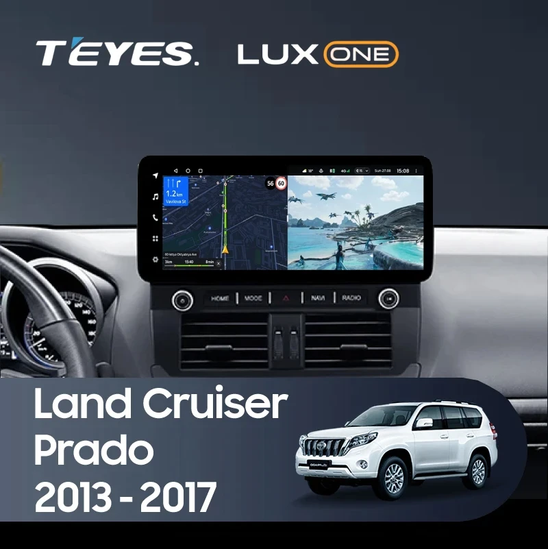 Штатная магнитола Teyes LUX ONE 360 6/128 Toyota Land Cruiser Prado 150 (2013-2017) F2