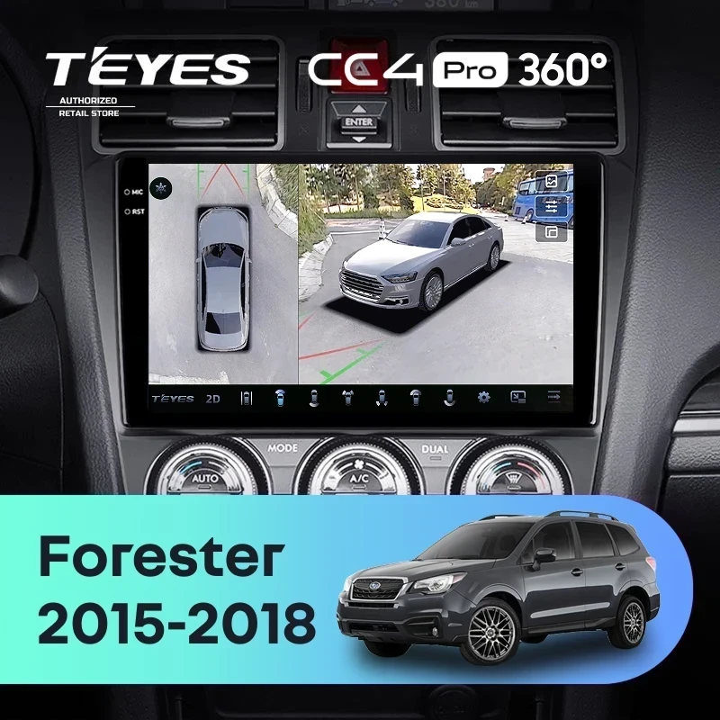 Штатная магнитола Teyes CC4 Pro 360 12/256 Subaru Forester SJ (2015-2018)