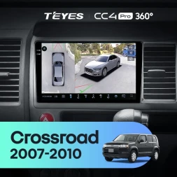 Штатная магнитола Teyes CC4 Pro 360 12/256 Honda Crossroad (2007-2010) Правый руль