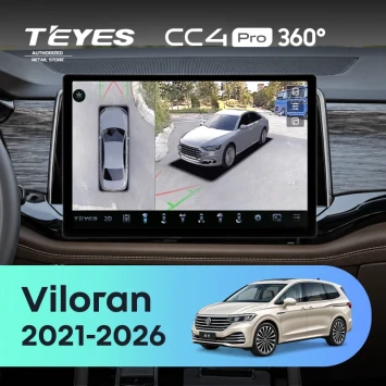 Штатная магнитола Teyes CC4 Pro 360 8/128 Volkswagen Viloran (2021-2026) (11")