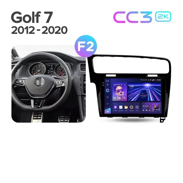 Штатная магнитола Teyes CC3 2K 4/32 Volkswagen Golf 7 MK7 (2012-2020) F2