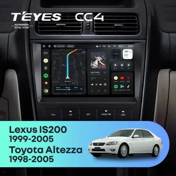 Штатная магнитола Teyes CC4 8/128 Toyota Altezza XE10 (1998-2005)