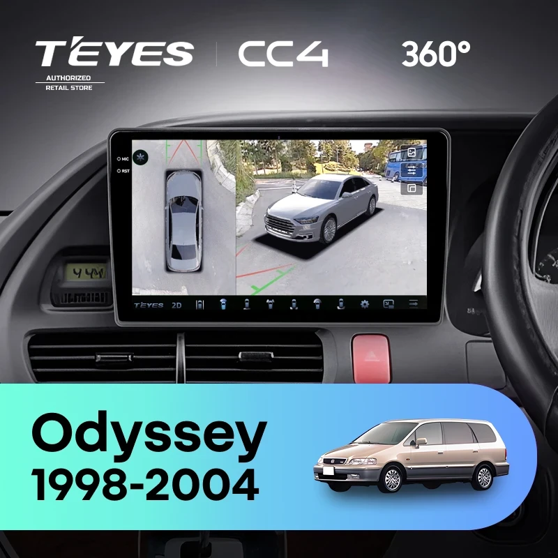 Штатная магнитола Teyes CC4 360 6/64 Honda Odyssey RL1 (1998-2004) Тип-A Правый руль