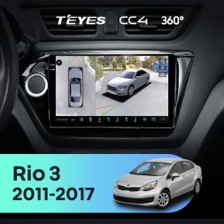 Штатная магнитола Teyes CC4 360 8/128 Kia Rio 3 (2011-2017)