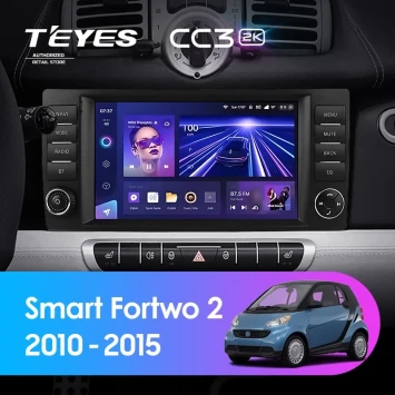 Штатная магнитола Teyes CC3 2K 4/64 Mercedes-Benz Smart Fortwo 2 (2010-2015) F2