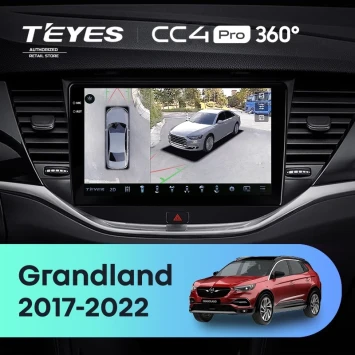 Штатная магнитола Teyes CC4 Pro 360 12/256 Opel Grandland (2017-2022) Тип-B