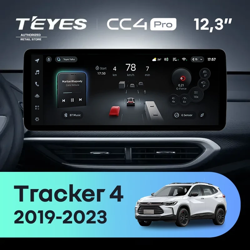 Штатная магнитола Teyes CC4 Pro 12.3" 12/256 Chevrolet Tracker 4 (2019-2023) Тип-B