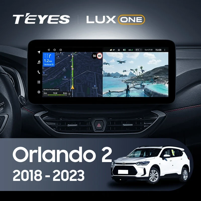 Штатная магнитола Teyes LUX ONE 6/128 Chevrolet Orlando 2 (2018-2023) Тип-A