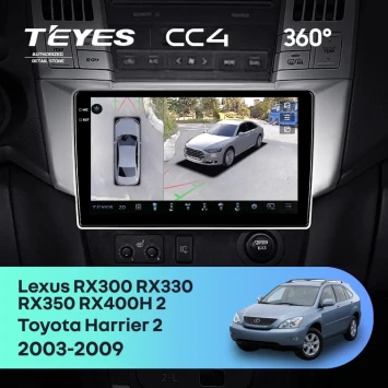 Штатная магнитола Teyes CC4 360 6/64 Toyota Harrier (2003-2009) F1