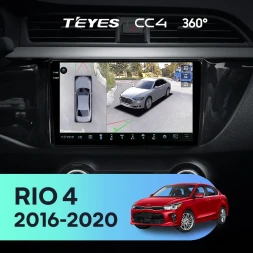Штатная магнитола Teyes CC4 360 8/128 Kia Rio 4 (2016-2020) Тип-A