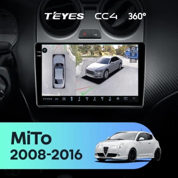 Штатная магнитола Teyes CC4 360 8/128 Alfa Romeo MiTo 955 (2008-2016)