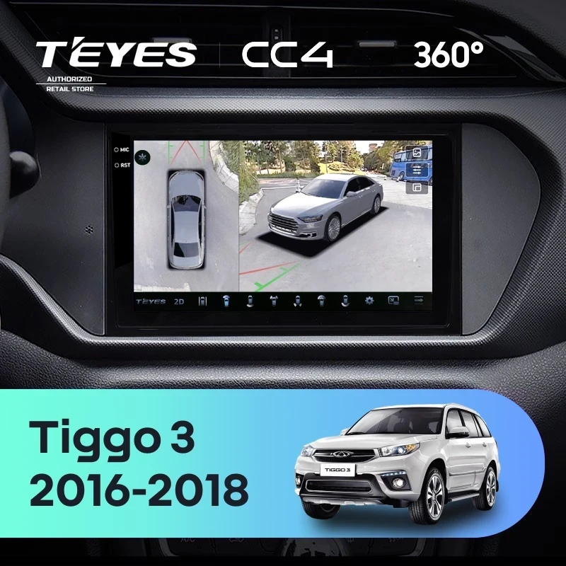Штатная магнитола Teyes CC4 360 8/128 Chery Tiggo 3 (2016-2018)