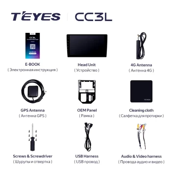 Штатная магнитола Teyes CC3L 4/32 Toyota Tank (2016-2023) Правый руль