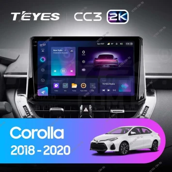 Штатная магнитола Teyes CC3 2K 4/32 Toyota Corolla 12 (2018-2020) Тип-B