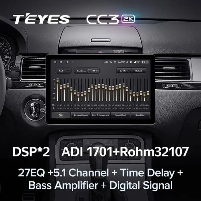Штатная магнитола Teyes CC3 2K 4/64 Volkswagen Touareg FL NF (2010-2018) (11")