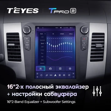 Штатная магнитола Tesla style Teyes TPRO 2 4/64 Mitsubishi Outlander 2 CW0W (2005-2013) Тип-A