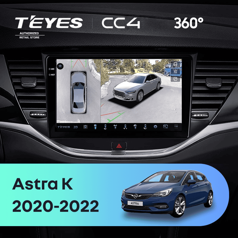 Штатная магнитола Teyes CC4 360 6/64 Opel Astra K (2020-2022) Тип-B