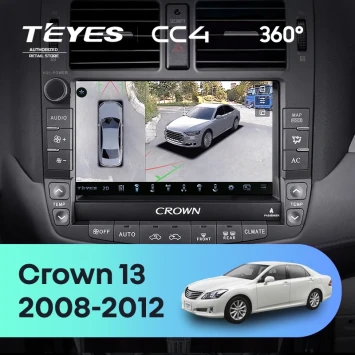 Штатная магнитола Teyes CC4 360 8/128 Toyota Crown 13 S200 (2008-2012) Тип-A
