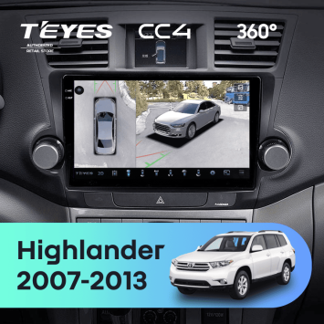 Штатная магнитола Teyes CC4 360 8/128 Toyota Highlander 2 XU40 (2007-2013) F1 10"