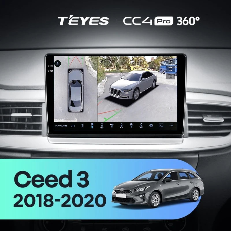 Штатная магнитола Teyes CC4 Pro 360 12/256 Kia Ceed 3 CD (2018-2020)