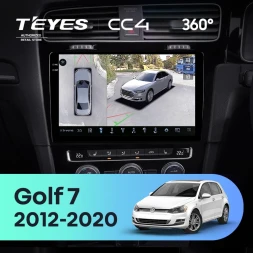 Штатная магнитола Teyes CC4 360 8/128 Volkswagen Golf 7 MK7 (2012-2020) Правый руль