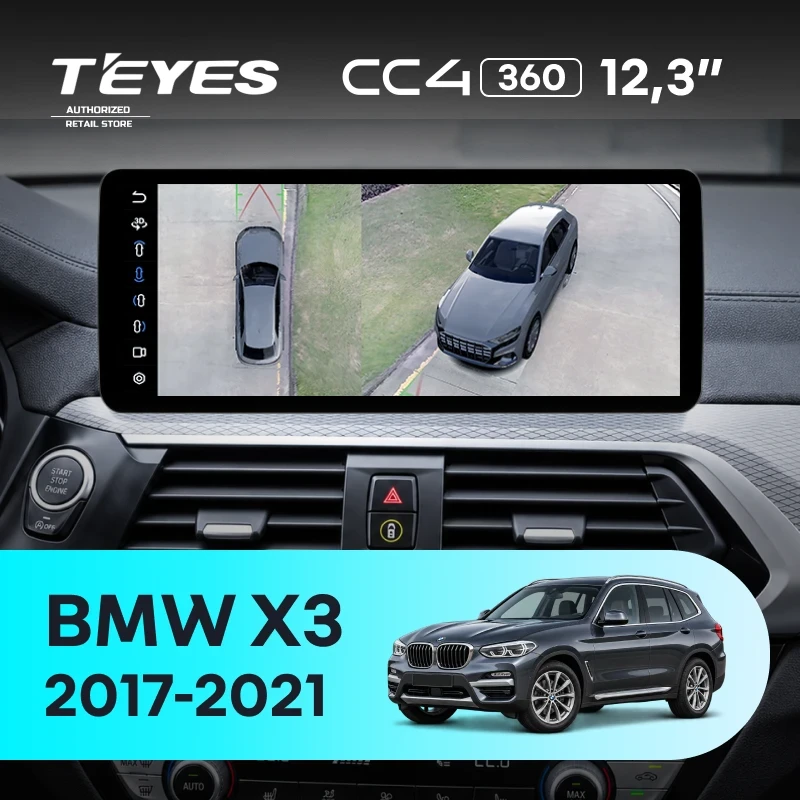 Штатная магнитола Teyes CC4 12.3" 360 6/64 BMW X3 (G01) (2017-2021) (NBT, EVO)