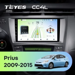 Штатная магнитола Teyes CC4L 6/64 с DTS Toyota Prius 3 XW30 (2009-2015) F1 Правый руль