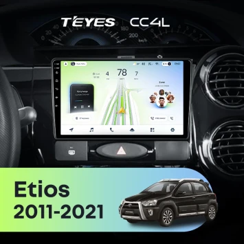 Штатная магнитола Teyes CC4L 4/64 Toyota Etios (2011-2021)