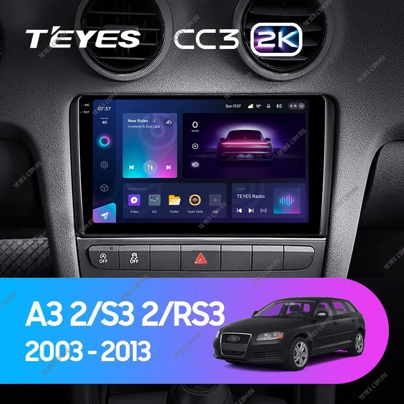 Штатная магнитола Teyes CC3 2K 4/32 Audi S3 2 (2006-2012)