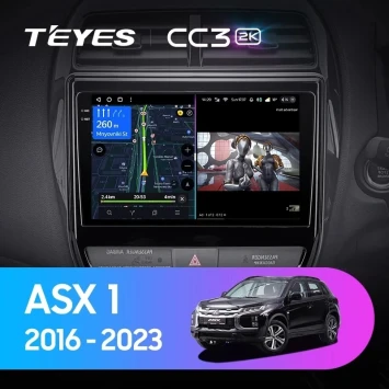Штатная магнитола Teyes CC3 2K 360 6/128 Mitsubishi ASX (2016-2026) Тип-B Правый руль