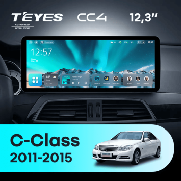 Штатная магнитола Teyes CC4 12.3" 6/64 Mercedes-Benz C-Class W204 C204 S204 (NTG 4.0) (2011-2015) Universal