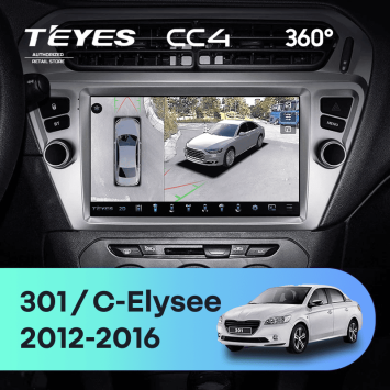 Штатная магнитола Teyes CC4 360 8/128 Peugeot 301 (2012-2016) F1