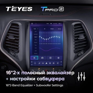 Штатная магнитола Tesla style Teyes TPRO 2 3/32 Jeep Cherokee 5 KL (2013-2018)