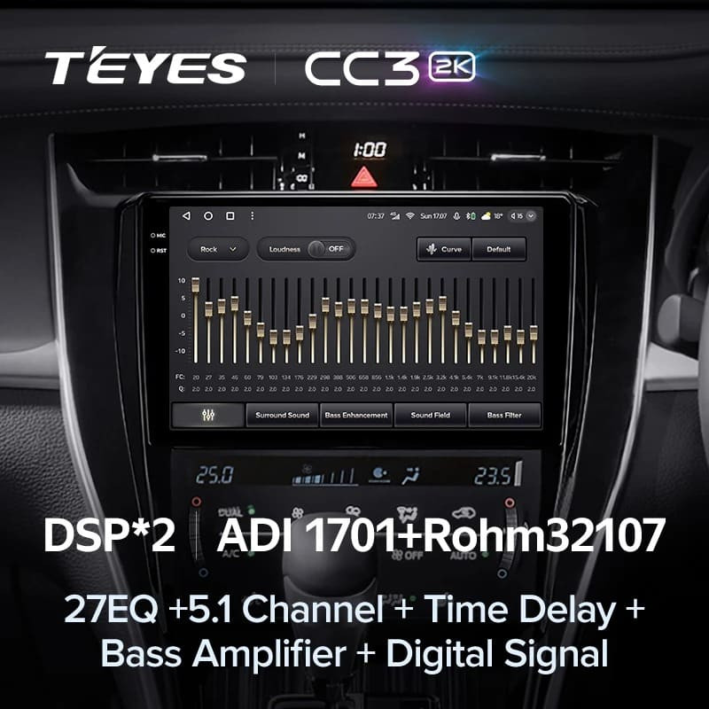 Штатная магнитола Teyes CC3 2K 4/32 Toyota Harrier XU60 (2013-2020) F2