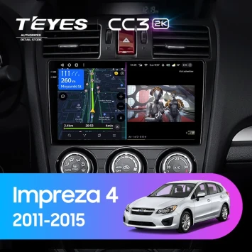 Штатная магнитола Teyes CC3 2K 6/128 Subaru Impreza 4 (2011-2015) Тип-A