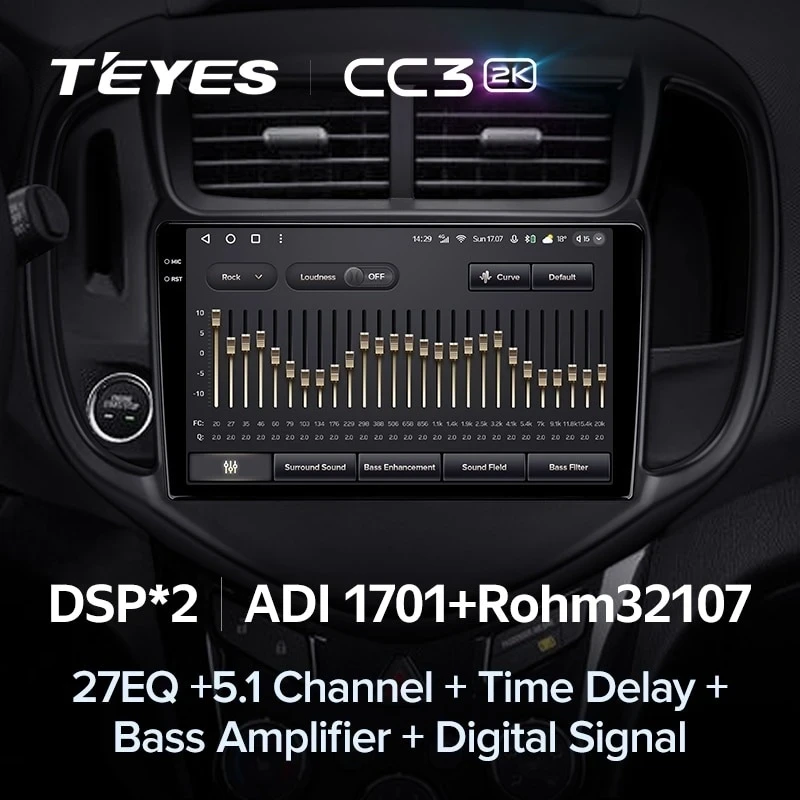 Штатная магнитола Teyes CC3 2K 360 6/128 Chevrolet Aveo 3 (2016-2023)