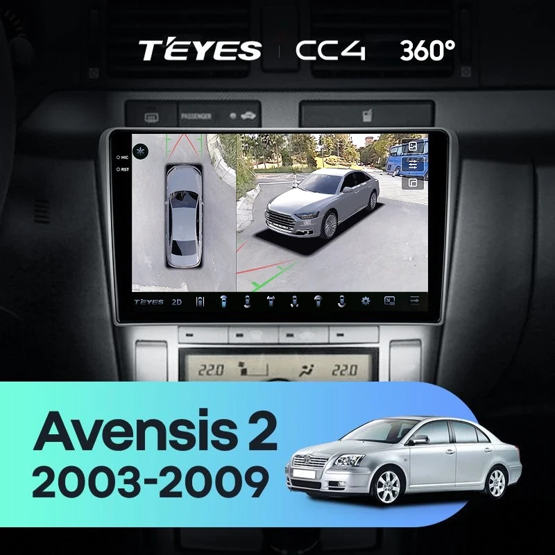 Штатная магнитола Teyes CC4 360 6/64 Toyota Avensis T250 (2003-2009)