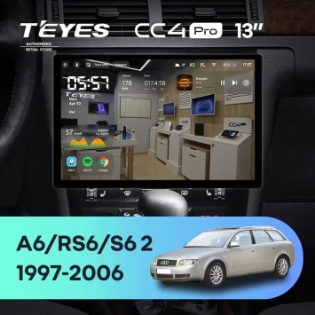 Штатная магнитола Teyes CC4 Pro 12/256 Audi A6 2 (1997-2004) (13")